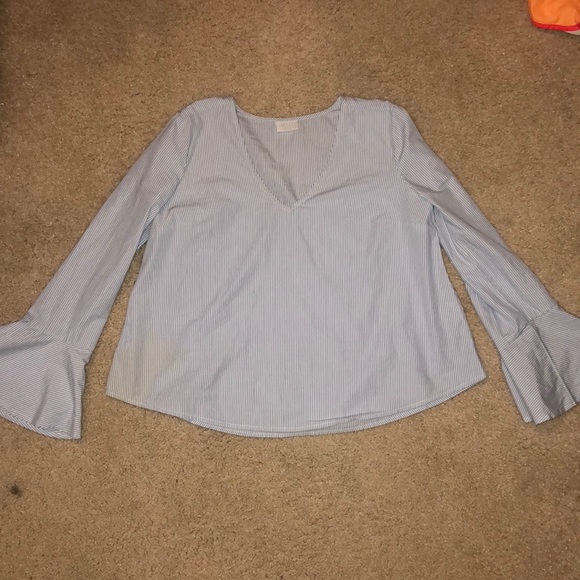 Blue and White Abound Long-sleeve Shirt - Picture 2 of 3